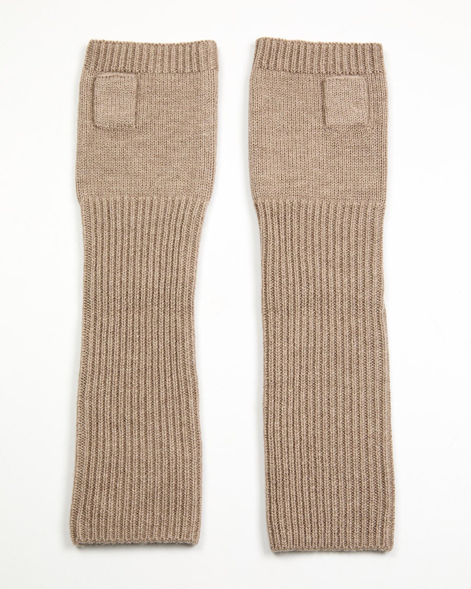 Merino wool arm warmer dusty beige | Piironki